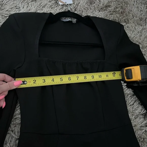 NWT Lichi Black Square Neck Midi Dress, S - Picture 10 of 10
